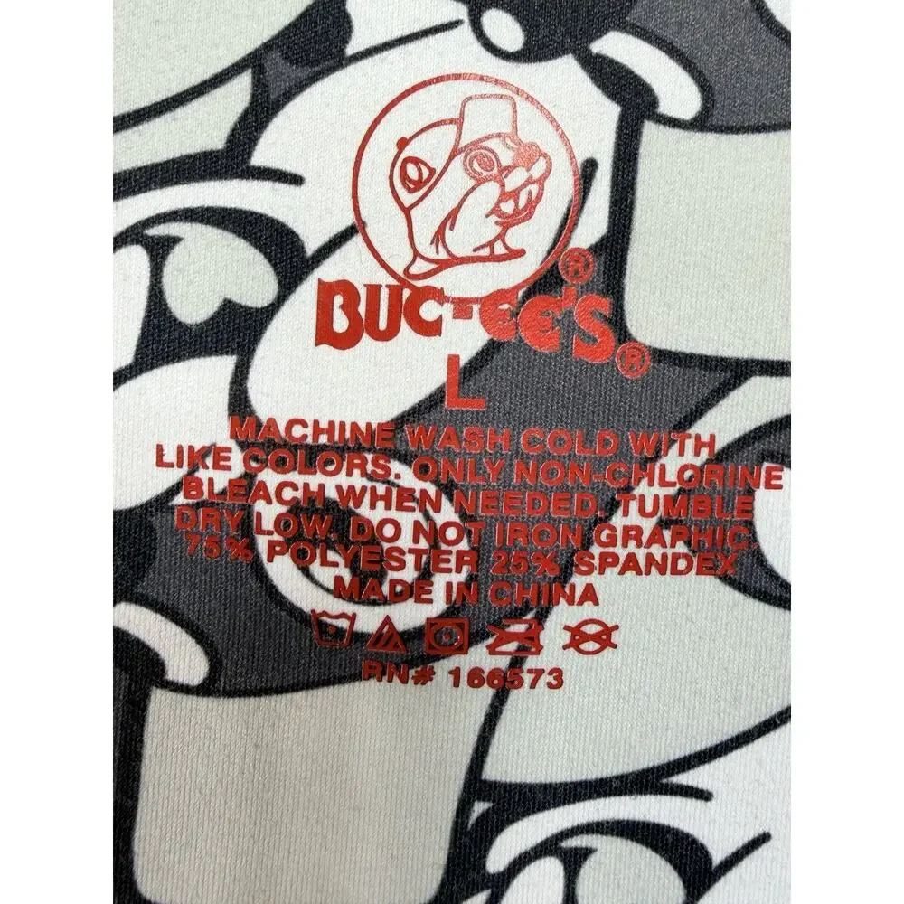 BUC-EES Knit Gray Black Bucky The Beaver LEGGINGS PANTS Child Size Youth Medium